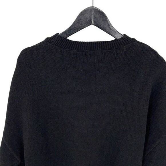 Topshop Curve Knit New York Sweater in Monochrome Black Size 8-10 Medium‎ - Picture 6 of 11